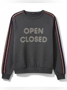 Antony Morato 'Open Closed' Graphic Crewneck Sweatshirt